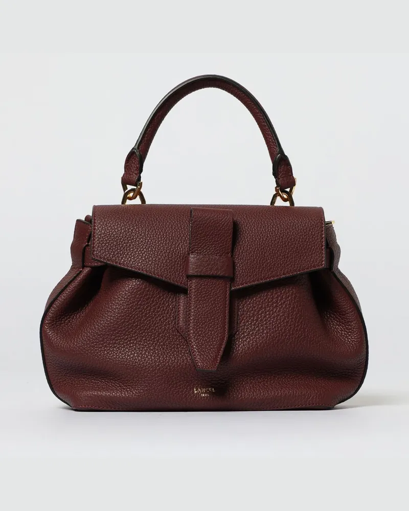 Lancel Schultertasche damen Burgunderrot