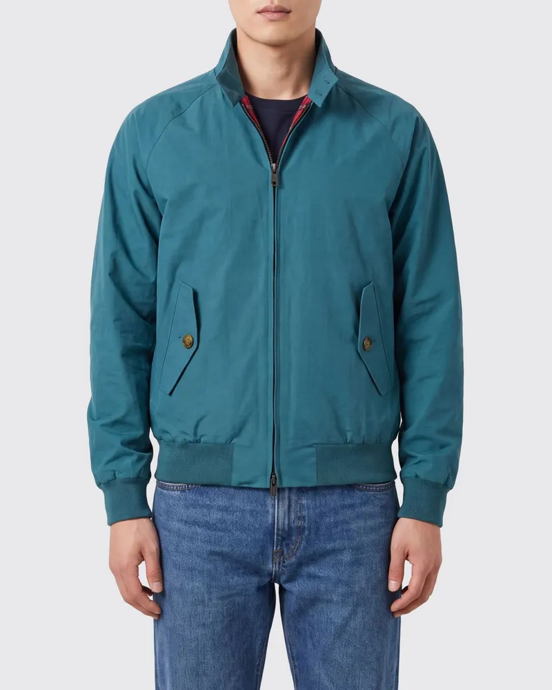 Baracuta Jacke aus Baumwollmischung Blau