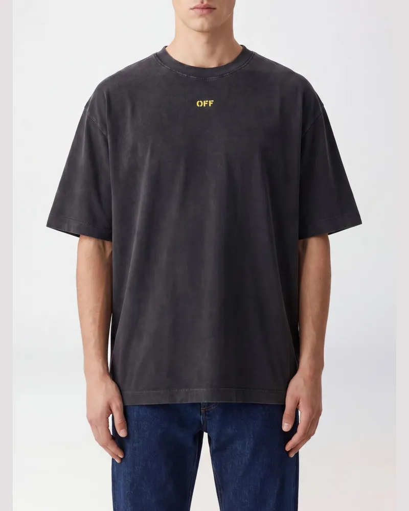 OFF-WHITE Relaxed-Fit T-Shirt aus Baumwolle mit grafischem Logoprint Schwarz