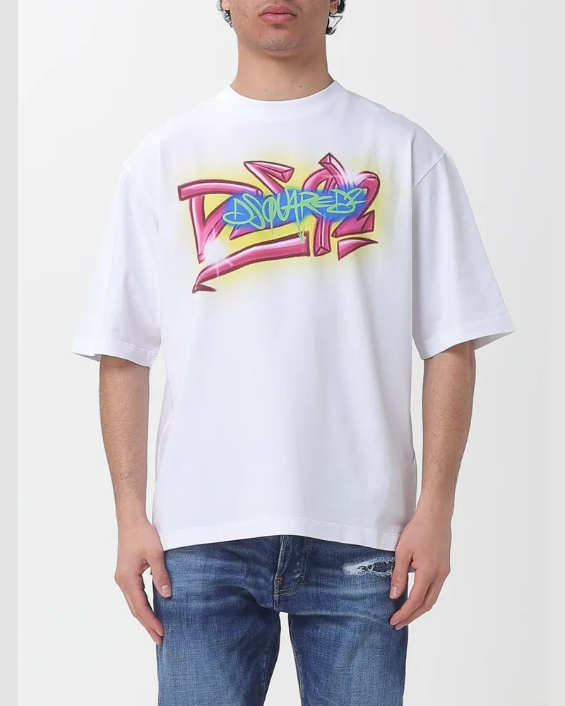 Dsquared2 T-shirt herren Weiß