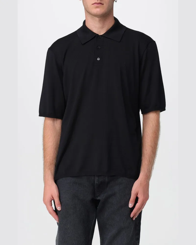 Saint Laurent Polo herren Schwarz