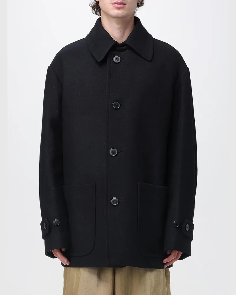 Dries van Noten Mantel herren Schwarz
