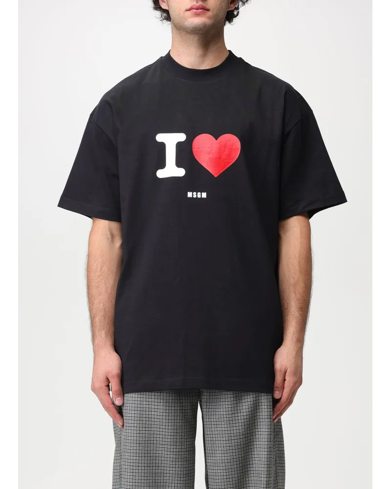 MSGM T-shirt herren Schwarz
