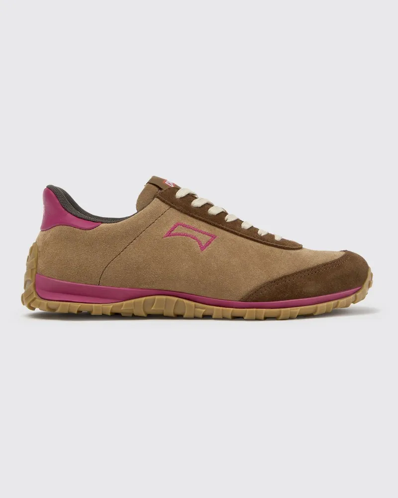 Camper Zweifarbige Drift Walk Wildleder-Sneakers mit Vibram-Sohle Braun