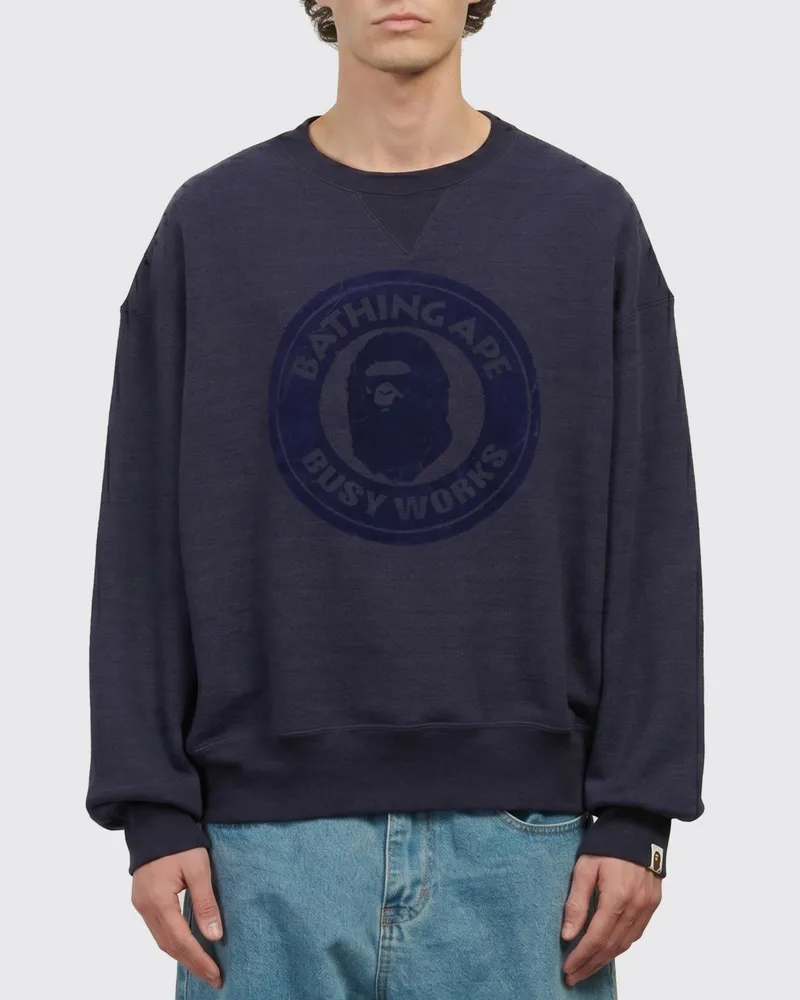 BAPE Sweatshirt herren Navy
