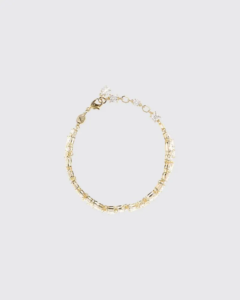 Swarovski Verstellbares Mesmera Armband aus 18k vergoldetem Metall Durchsichtig