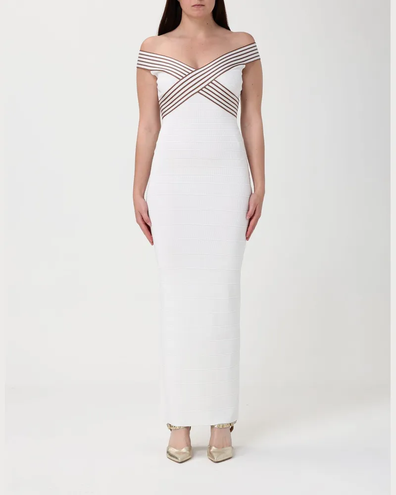 Elisabetta Franchi Kleid damen Weiß