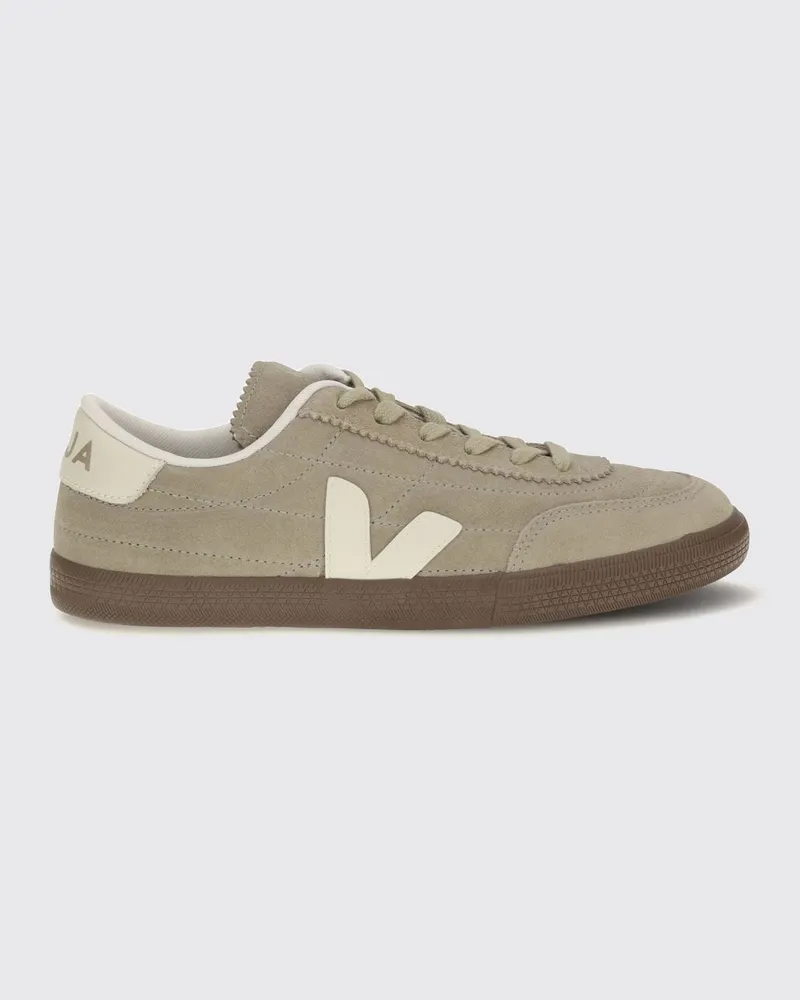 VEJA Panenka Low-Top-Sneakers aus O.T.-Leder mit Kontrastlogo Grau