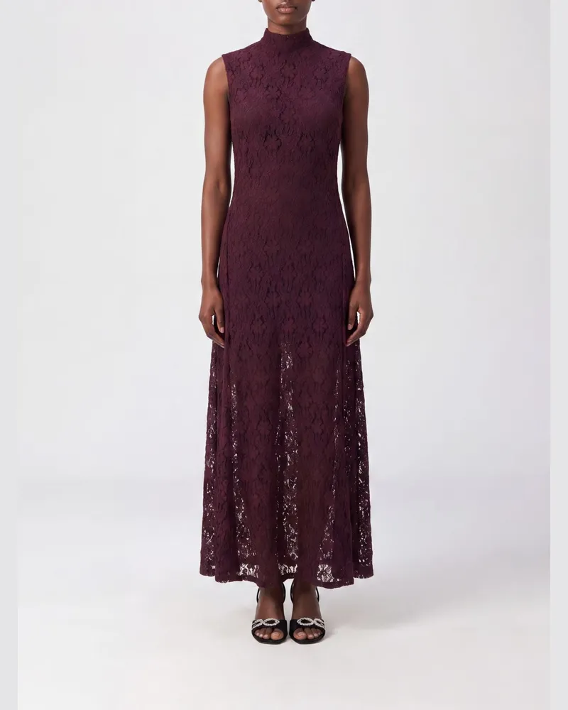 ROTATE Birger Christensen Kleid damen Burgunderrot