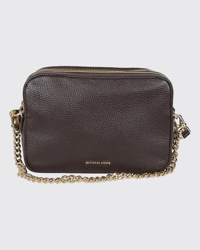 Michael Kors Bryant Umhängetasche von aus genarbtem Leder mit Kettengriff Camel