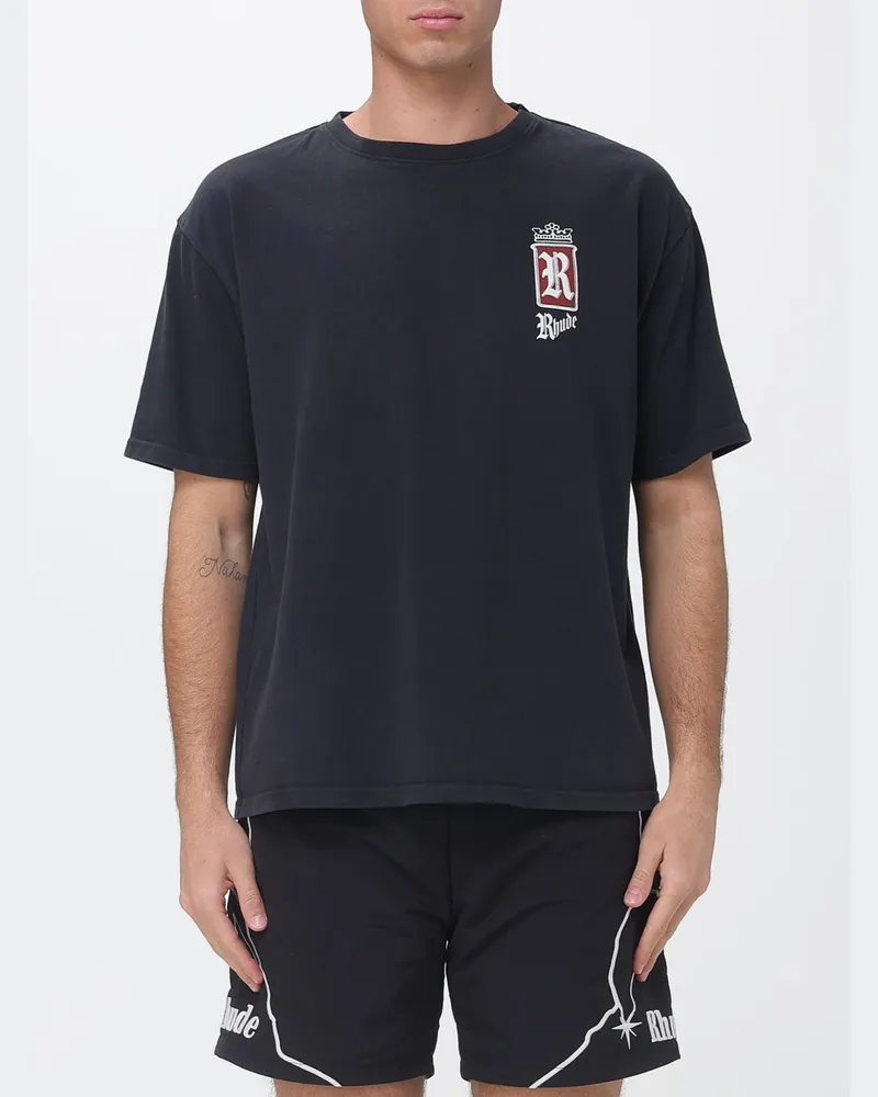 RHUDE T-shirt herren Schwarz