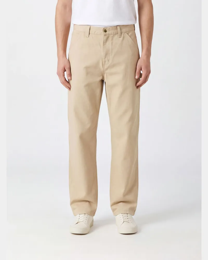 Carhartt WIP Single Knee Carpenter-Hose aus Baumwolle mit geradem Bein von Braun