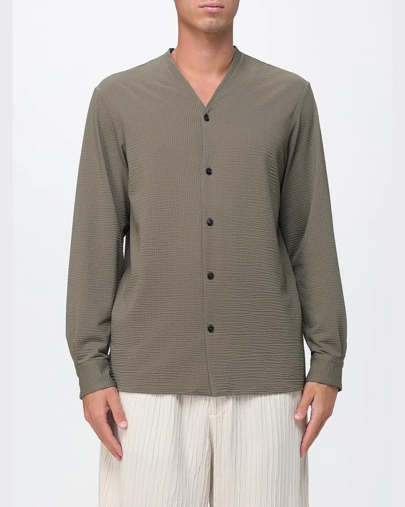 Emporio Armani Jersey-Hemd Braun