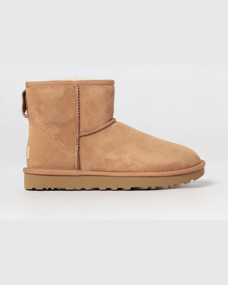 UGG Classic Mini II Wildleder-Stiefeletten mit Shearling-Futter Braun