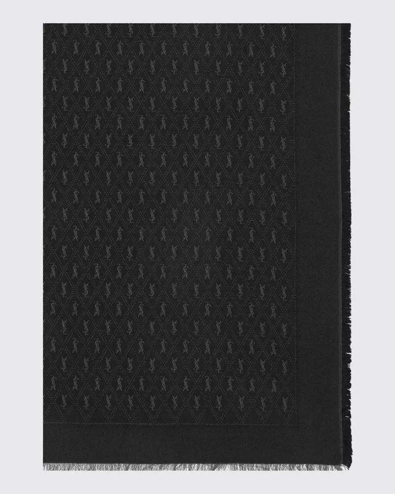 Saint Laurent Schal damen Schwarz