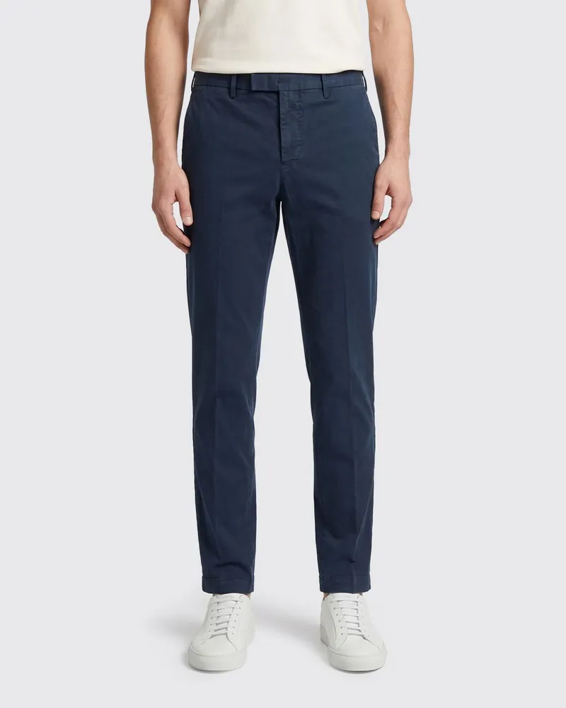PT TORINO Slim Fit Chinohose aus Stretch-Baumwolle Blau