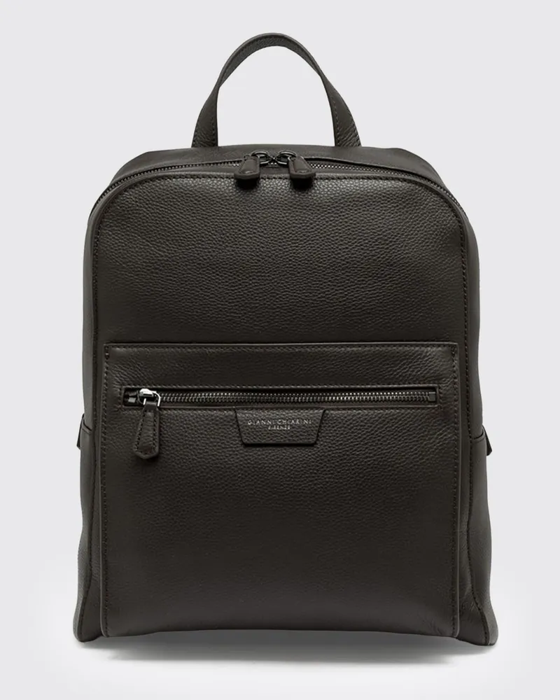 Gianni Chiarini Florence Rucksack aus genarbtem Leder Braun