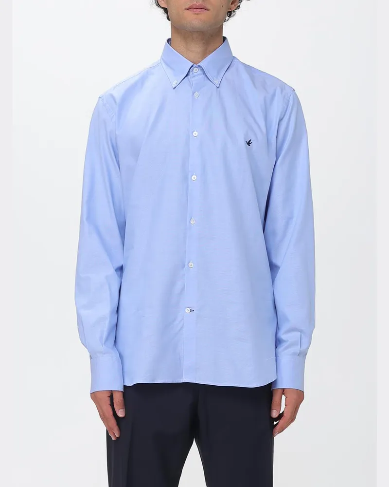 Brooksfield Lässiges Hemd aus Oxford-Baumwolle mit Button-Down-Kragen Hellblau