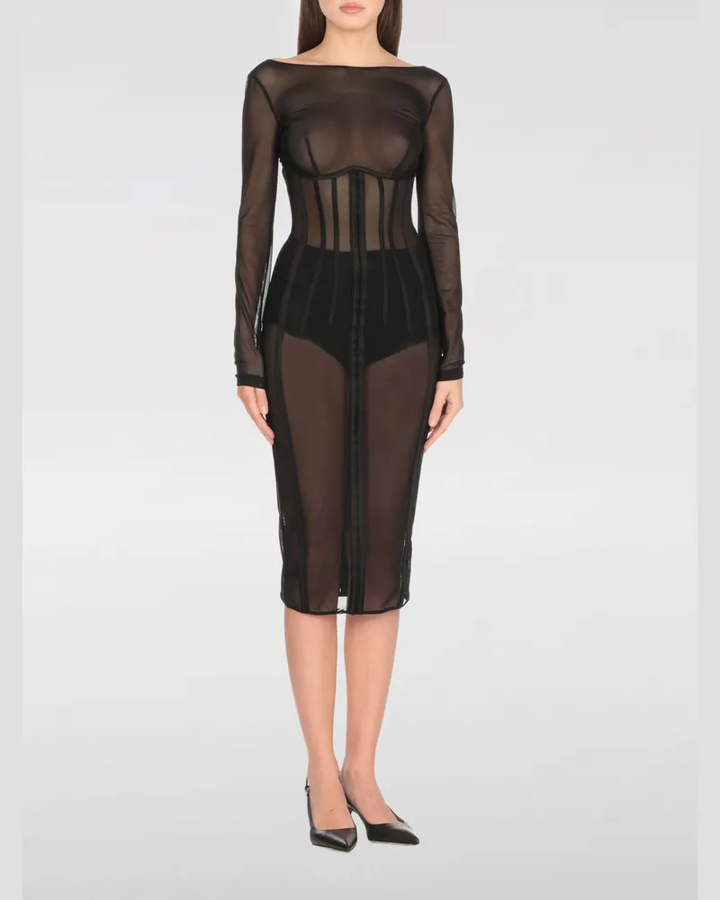 Elisabetta Franchi Kleider damen Schwarz
