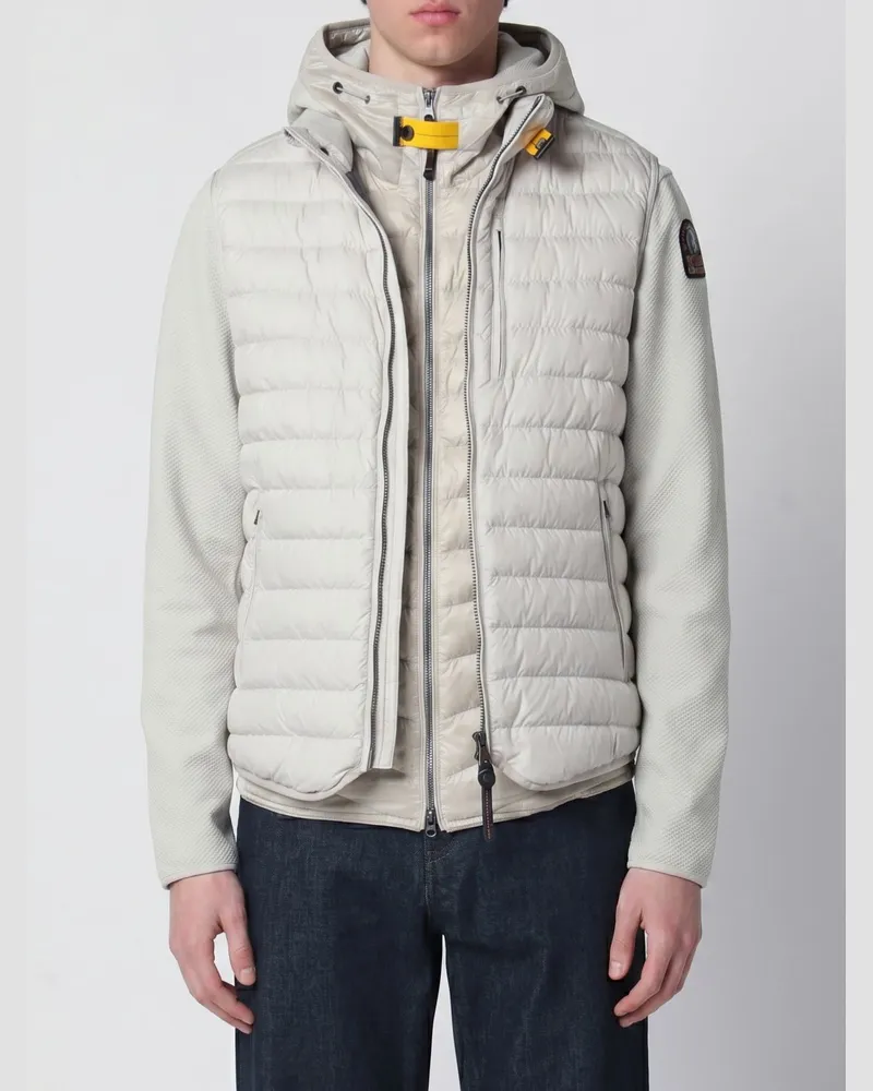 Parajumpers Gepolsterte und gesteppte Weste aus Polyestertaft Grau