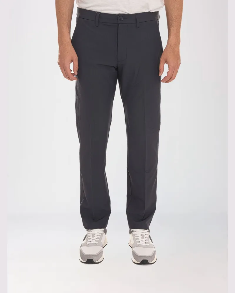 HUGO BOSS Wasserabweisende Slim-Fit-Hose aus technischem Stretch-Gewebe Blau