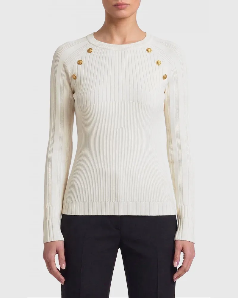 Balmain Strickjacke damen Weiß