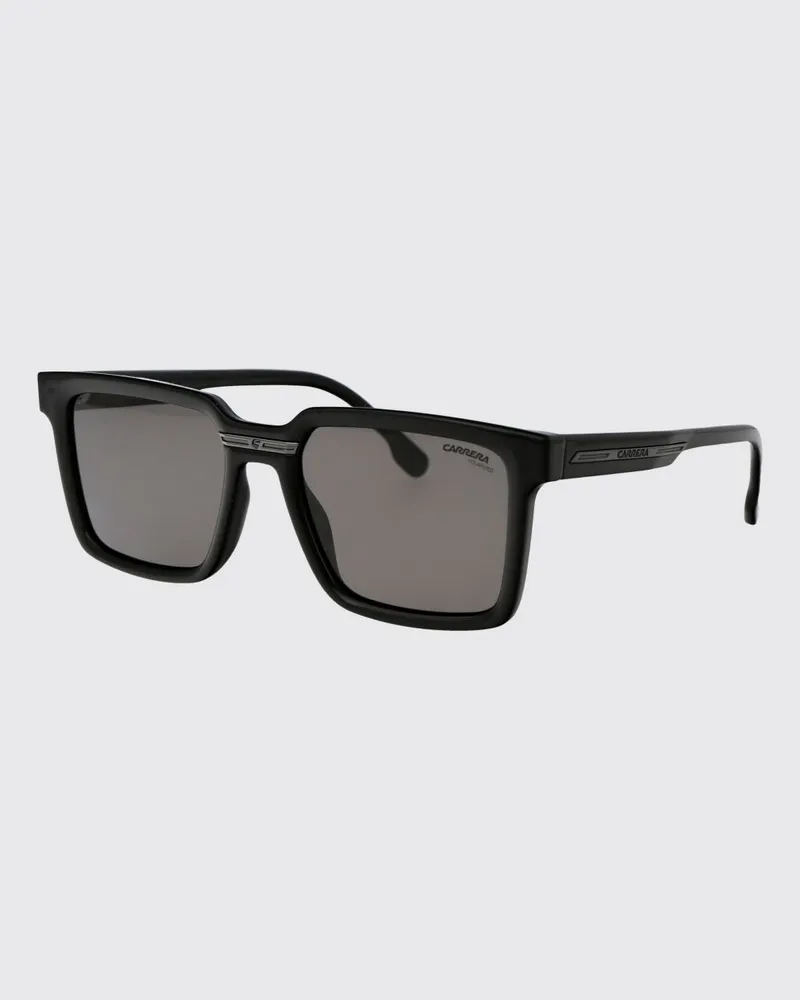 Carrera Rechteckige Sonnenbrille aus Eco-Polyamid mit dunklen UVA/UVB-Gläsern Schwarz