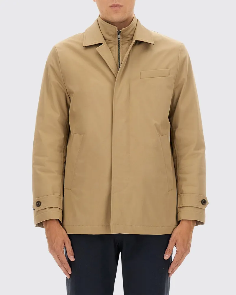 Fay Mantel herren Beige