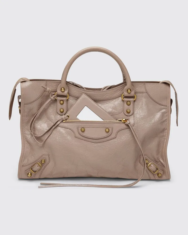 Balenciaga Le City Arena Ledertasche Beige