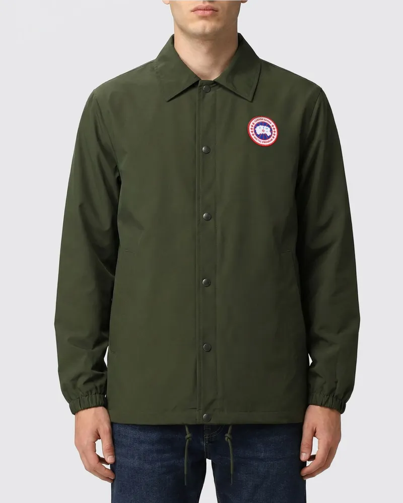 Canada Goose Logo-Windjacke Grün