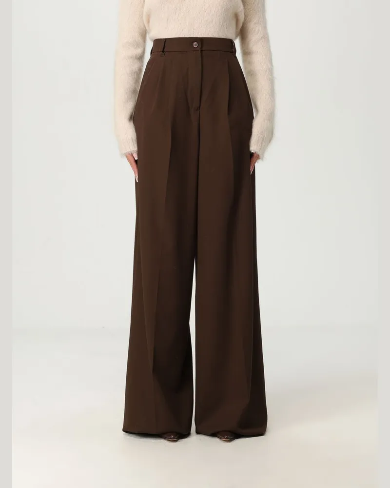 Etro Hose damen Burgunderrot