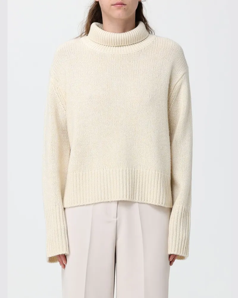 Lisa Yang Rollkragenpullover aus 100% Kaschmir mit überschnittenen Schultern Gelb