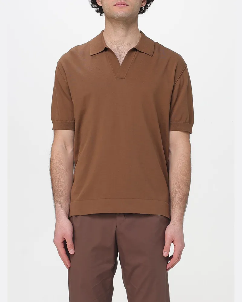 Paolo Pecora Milano Polo herren Braun