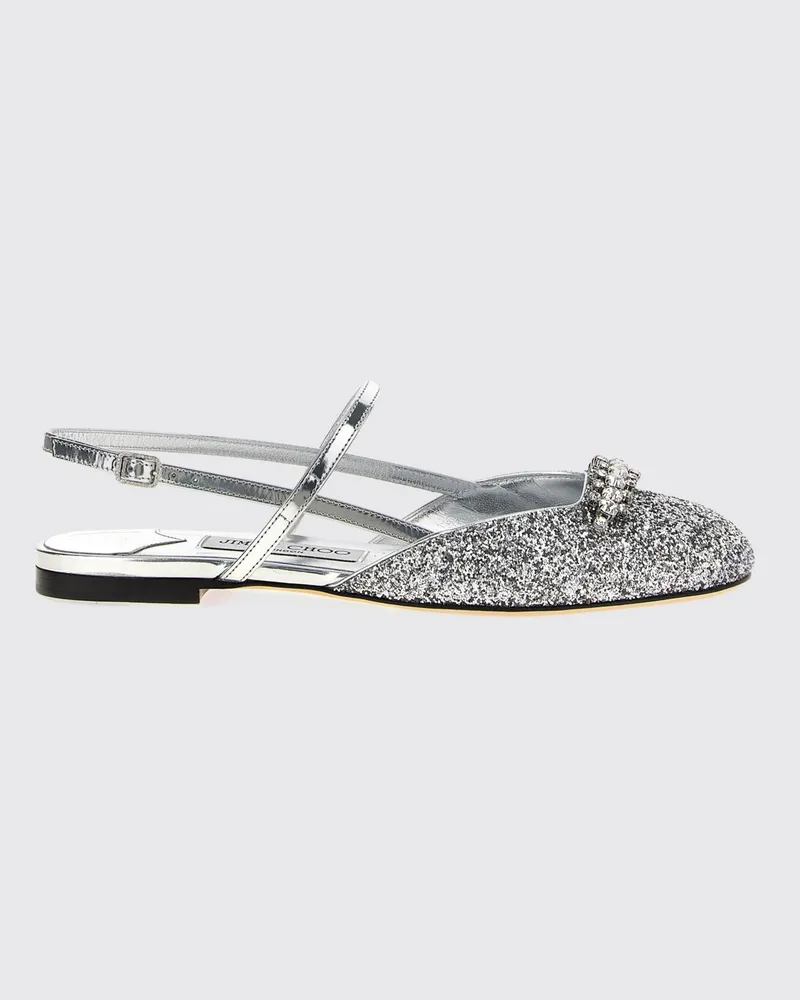 Jimmy Choo Flache sandalen damen Silber