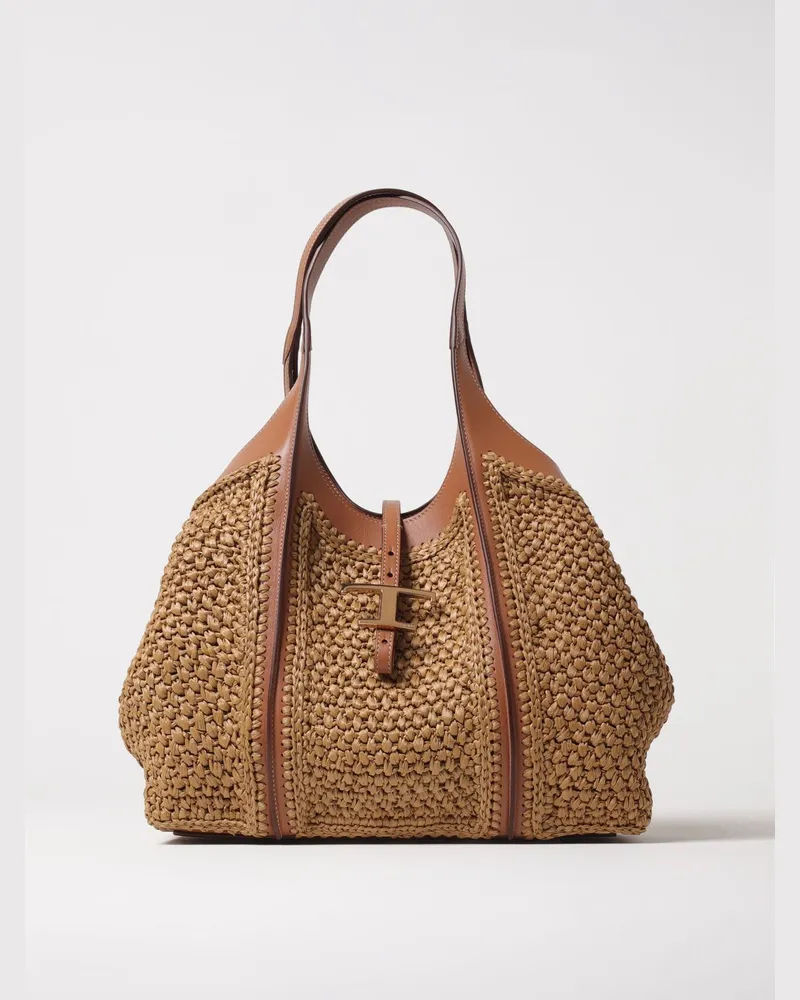 TOD'S Schultertasche damen Natural