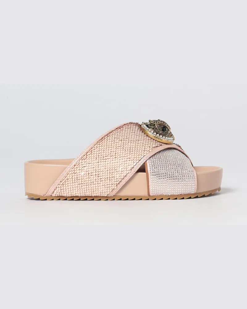 Kurt Geiger Chelsea Slide-Sandalen mit Pailletten und Strass Pink