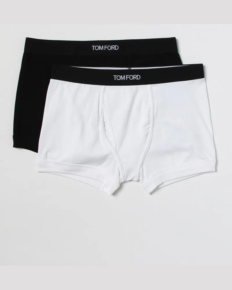 Tom Ford 2er-Set Boxershorts aus Stretch-Baumwolle Schwarz