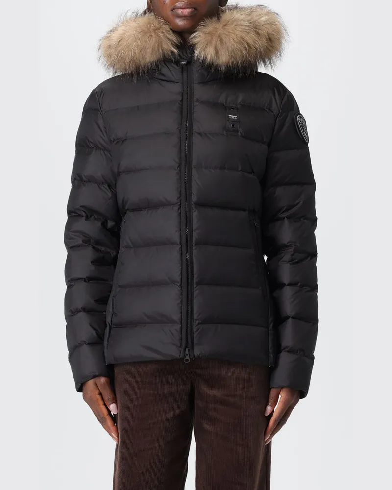 Blauer Jacke damen Schwarz