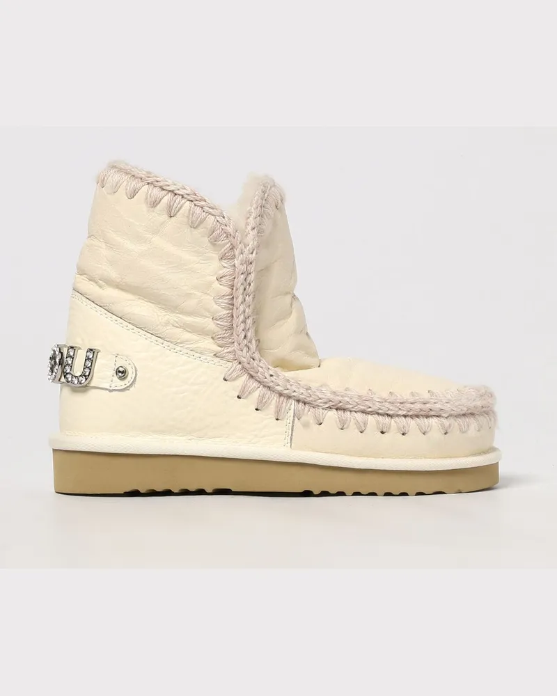 Mou Flache stiefeletten damen Weiß