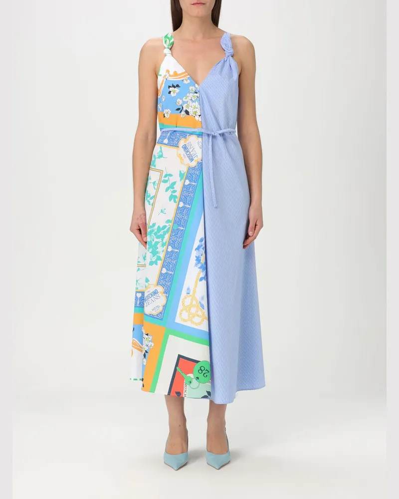 Moschino Kleider damen Hellblau