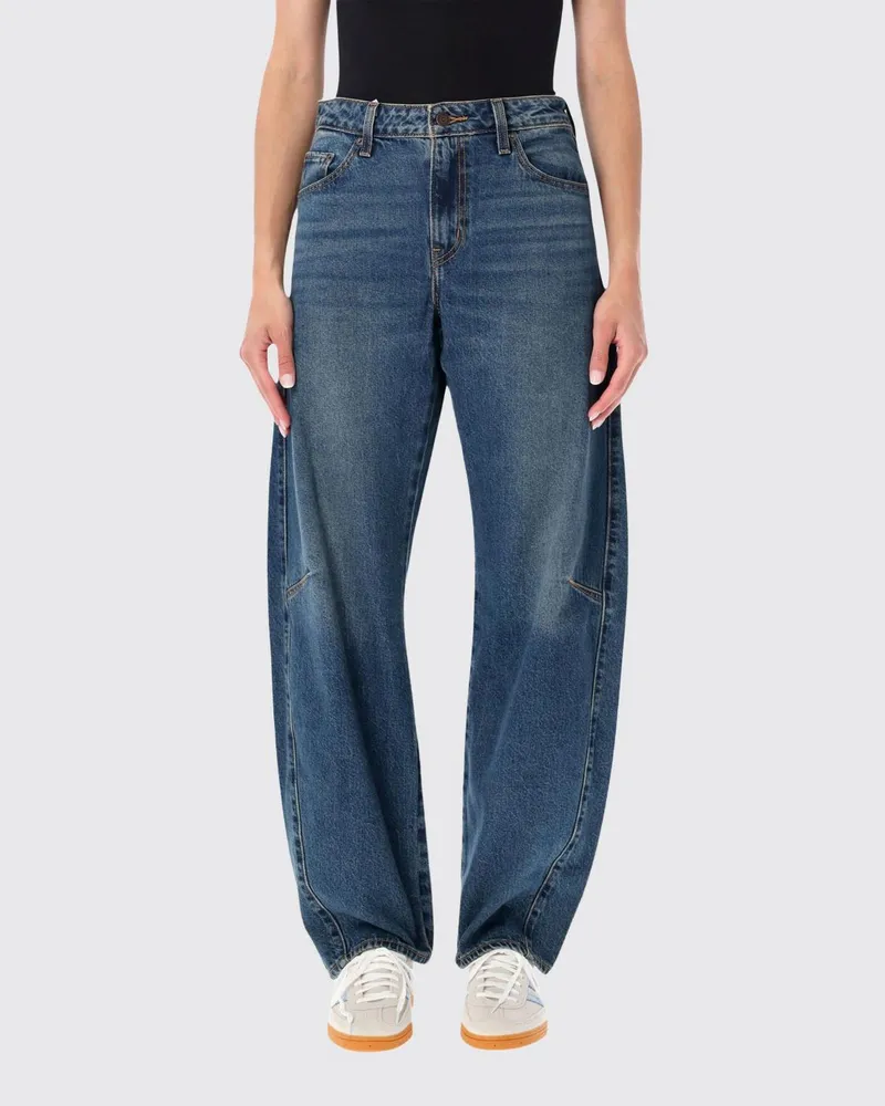 Levi's Baggy Jeans mit hohem Bund aus Stretch-Denim Blau