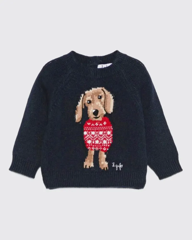Il Gufo Pullover kinder Blau