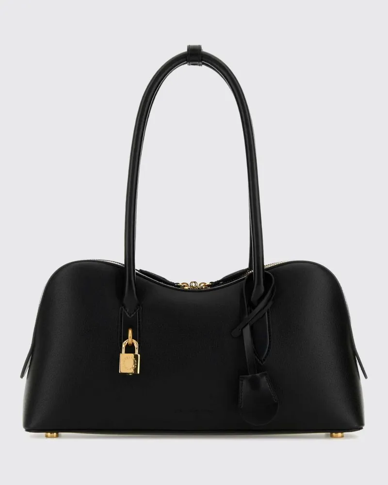 Stella McCartney Ryder Schultertasche aus Nylon mit Doppelgriff und Reißverschluss Schwarz