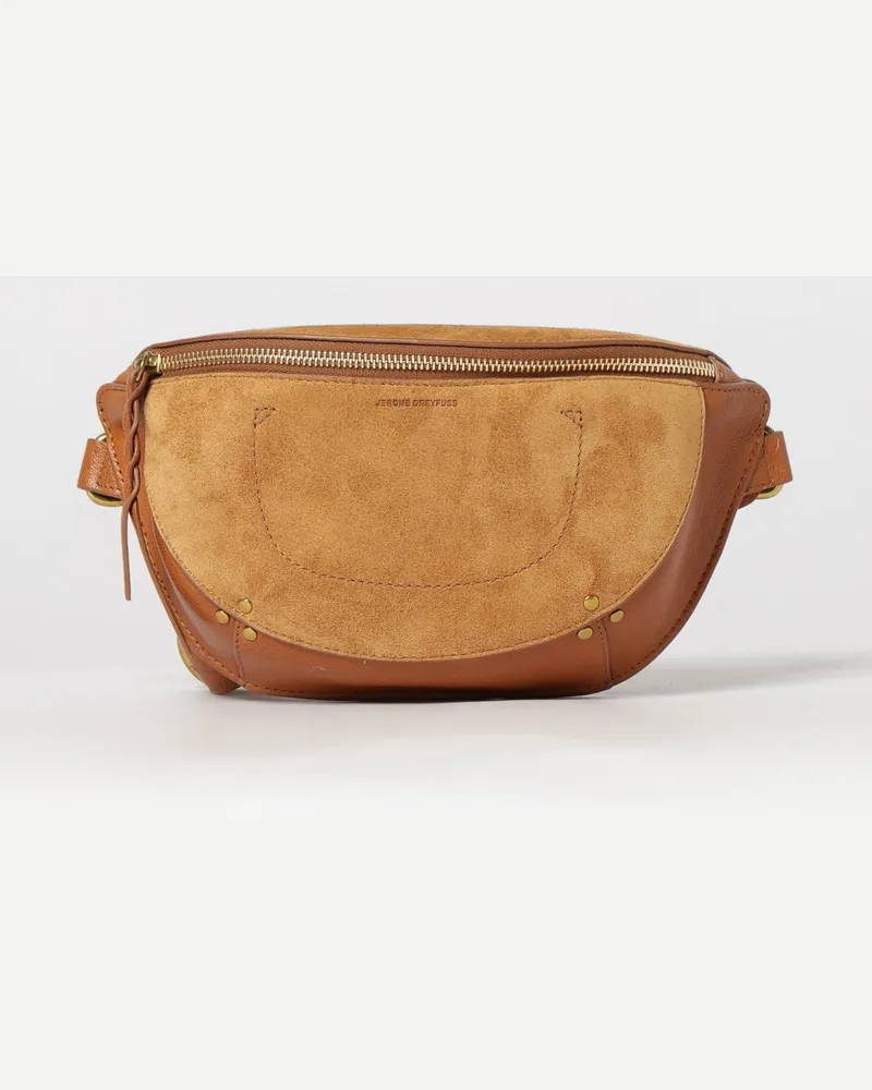 Jérôme Dreyfuss Zweifarbige Lino Gürteltasche von aus Glatt- und Wildleder Camel