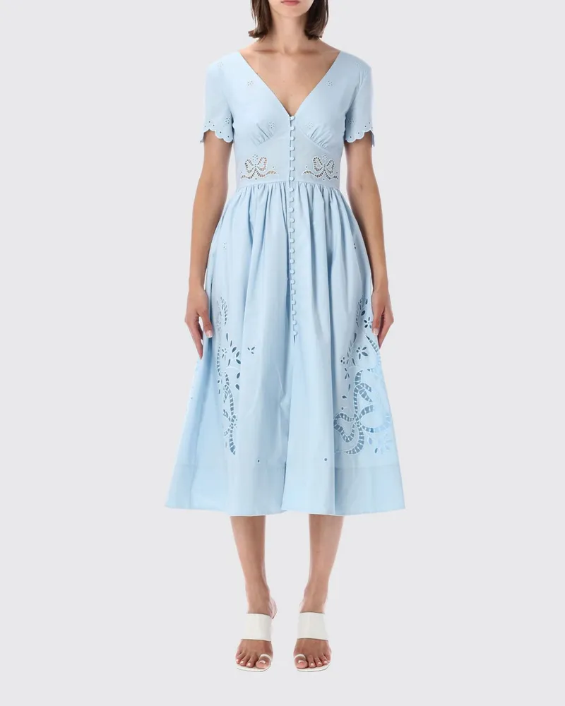 Self-Portrait Kleid damen Blau