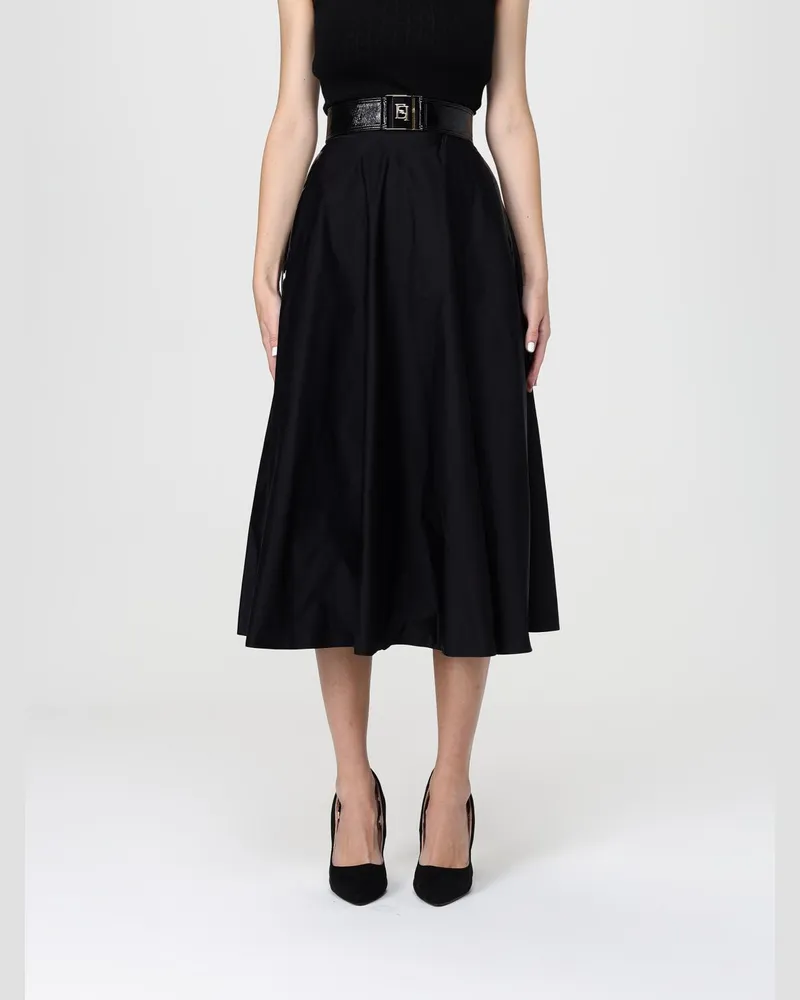 Elisabetta Franchi Rock damen Schwarz