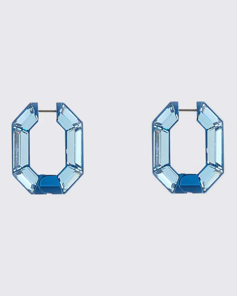Swarovski Lucent Kristall-Creolen mit Schnappverschluss Durchsichtig