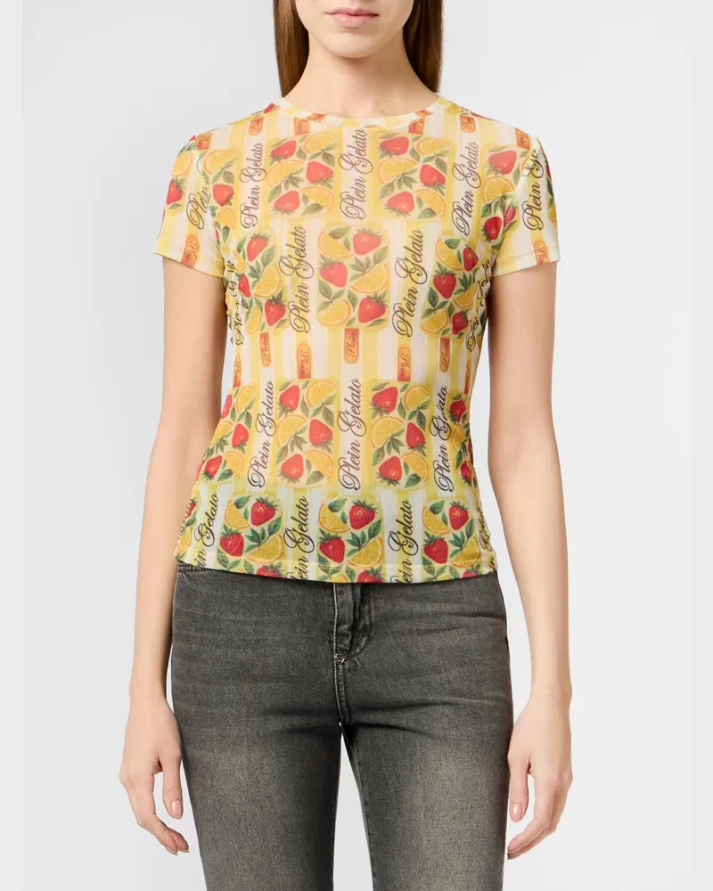 Philipp Plein T-shirt damen Gelb