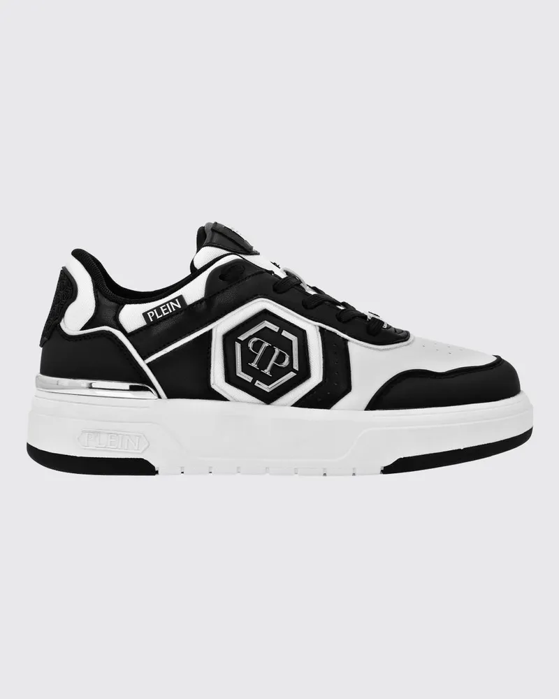 Philipp Plein Sneakers aus Leder und Mesh Schwarz