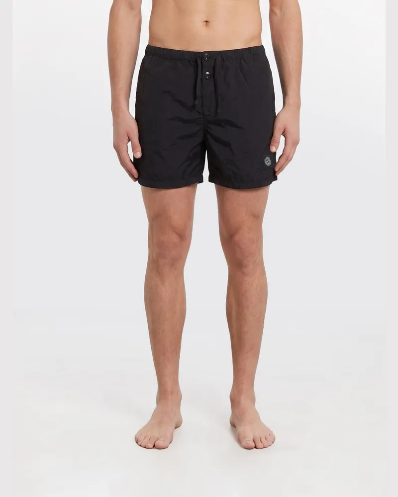 Stone Island NYLON METAL IN ECONYL® Badeshorts Schwarz